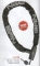 LU 89 Lucchetto a catena Sikuro 90 cm x 10 mm con maglia quadra rivestito in tessuto